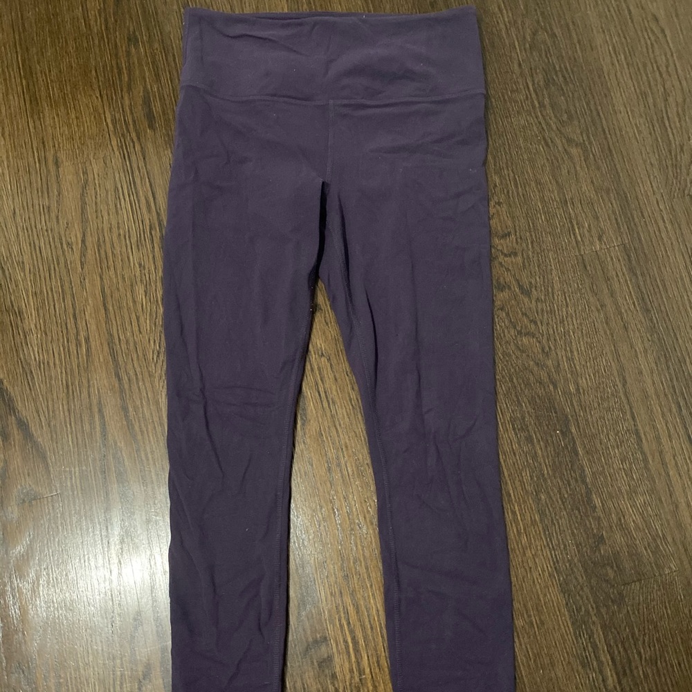 full length purple athleta leggings